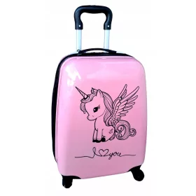    VALIGIA CABINA UNICORN UNICORN CABIN SU RUOTE PER BAMBINI PER VIAGGIARE IN AEREO