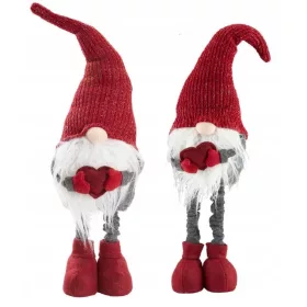    FIGURINA ELEFANTE ROSSO XL 92 cm ALTEZZA REGOLABILE CAPPELLO GAMBE TELESCOPICHE