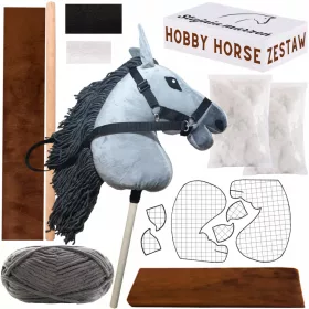    Hobby Horse Un grande set di cavalli da box per principianti su bastone, cavallo A3 XXL