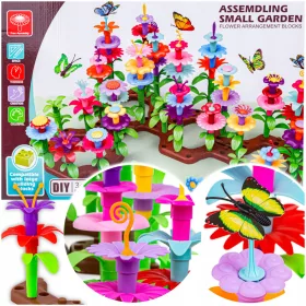    FIORI CREATIVI SET di mattoncini per costruire un giardino 222 pz.