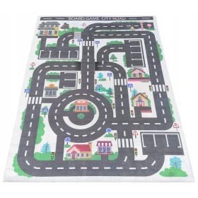    TAPPETO 120x180 STRADE STRADE AUTO CITTÀ ANTISCIVOLO PER BAMBINI