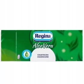    Salviette igieniche profumate Regina Aloe Vera, 4 strati. 10 pezzi.