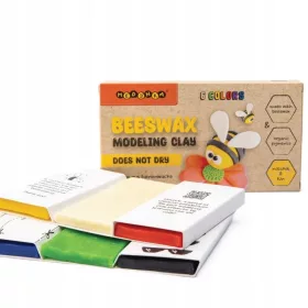    MEDENKA Argilla da modellare naturale al 100% Plastilina con cera d'api, 6 colori