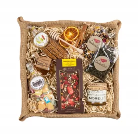  CESTINO REGALO GRANDE SET REGALO MIELE CIOCCOLATO