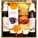  CESTO CONFEZIONE REGALO TÈ LIMONI MARMELLATA LAMPONI MIELE SCIROPPO