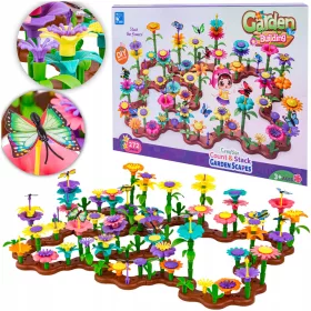    SET CREATIVO FIORI Mattoncini da costruzione per costruire un GIARDINO 272 pz.