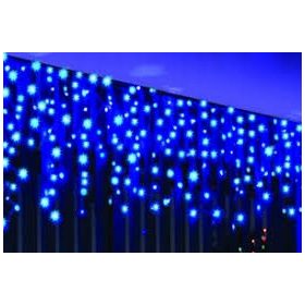    Luci albero di Natale Ghiaccioli 200 LED BLU + FLASH SPARK ghiaccioli 101 - 200 luci