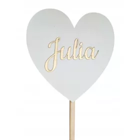    Cuore con nome Decorazione per nome Prima Comunione da incastrare, 20 cm