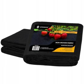    Pacciamatura agrotessile (antierbacce) Springos nero 320 x 1000 cm 50 g/m²