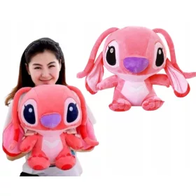    PELUCHE COCCOLE MASCOTTE LILO E STICH ORSO rosa 40 cm IN REGALO