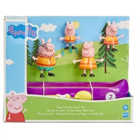  CANOA DI PEPPA PIG, SET 4 FIGURINE VIAGGIO IN KAYAK
