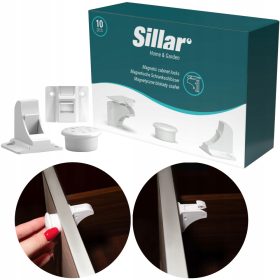    Serrature magnetiche invisibili per cassetti Sillar - 10 pezzi