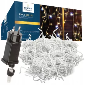    EUROHIT luci per albero di Natale da esterno 18 m 301 - 500 luci