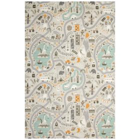    200x300 cm TAPPETO STREET PASTELLO STRADA PER LA CAMERA DEI BAMBINI, SU MISURA