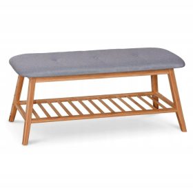    Divanetto imbottito Halmar 100 x 44 x 30 cm tonalità di grigio