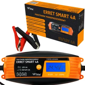    Potente caricabatteria per auto LCD con raddrizzatore automatico 6V 12V 2A 4A