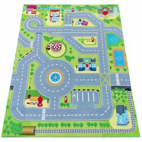    TAPPETO 120x170 STRADE STRADE AUTO CITTÀ ANTISCIVOLO PER BAMBINI