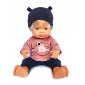    Set vestiti per bambole, camicetta + leggings + cappello Miniland, 32-38 cm, colori