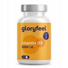   Vitamina D3 Gloryfeel: 400 Compresse Facili da Ingerire per Oltre Un Anno di Benessere