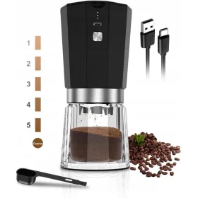    Macinino elettrico MatMay MULINO ELETTRICO PER MACINARE CAFFÈ IN GRANI 46 W nero