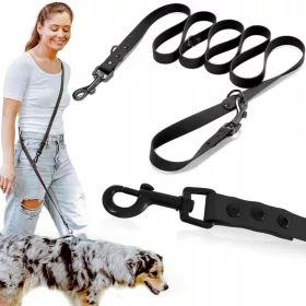    GUINZAGLIO DA ADDESTRAMENTO PER CANI RESISTENTE, REGOLABILE IN BIOTHANE PVC 3m