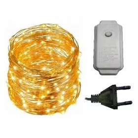    TUBO LUCI CATENA FILO mini LED 100pz 10m 230V 6 modalità di illuminazione