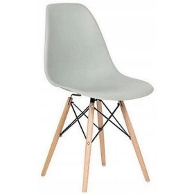  Sedia Contrasto sfumature di grigio 1 pz.