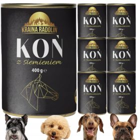    Kraina Radolin alimento umido carne di cavallo semi di lino 40