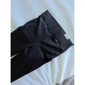  ZARA leggings leggings, neri, tasche con volant, xs