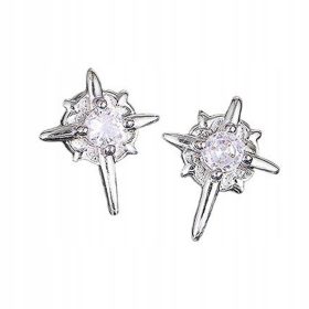    Clip magnetica per orecchio da uomo North Star, argento S925, senza foro per l'orecchio