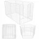  Gabbia in metallo Springos, cane grande, 94 x 184 x 100 cm