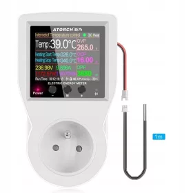   Termostato WiFi Contatore Presa 16A Riscaldamento Raffreddamento ON/OFF TUYA Control+