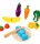  Set Velcro per Tritare Frutta e Verdura in Legno + Tagliere XXL 13 pz