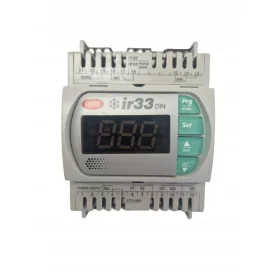   Controller, regolatore di temperatura CAREL IR33 per binario. DN33F0EA00