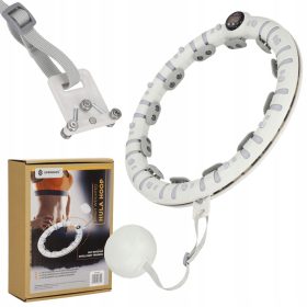  Hula hoop con borchie Springos, 38 cm, bianco