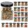  24x Contenitori in vetro per spezie vasetti da 120 ml barattoli di vetro per marmellata