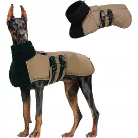    Una giacca invernale riflettente per cani di grossa taglia ti terrà al caldo