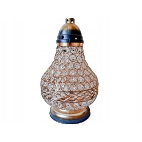    CANDELA CANDELE LANTERNE PER TOMBE VIP CARAFFA ORO + INSERTO BOLSIUS 5 GIORNI