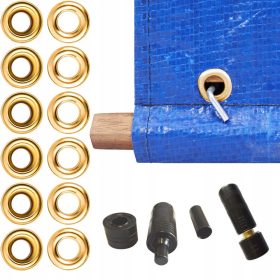   Kit per Rivettatura Teli con 15 Pezzi - Soluzione Affidabile per Mocature Resistenti