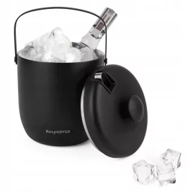  Secchiello per ghiaccio KonigHOFFER Oris con pinze 2,8 l, nero