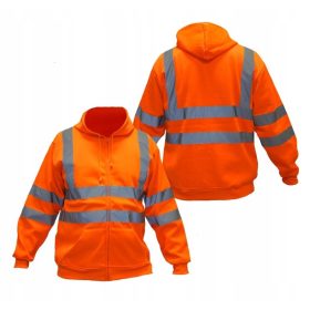   Calda felpa da lavoro con cappuccio, FELPA, ATTENZIONE, 2 categorie, RIFLETTENTE