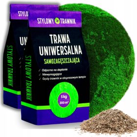    Erba decorativa, miscela di erba, per zone secche, zone d'ombra, giardino, ristrutturazione, sport Stylowy Trawnik 400 m² 10 kg