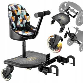    Letto allungabile per passeggino X Rider, nero + Cuscino per il letto