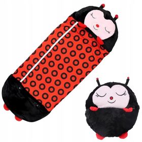    SACCO A PELO PER BAMBINI CUSCINO PIEGHEVOLE 2IN1 LETTINO PER PRESCOLARE BIEDRONKA