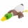  CUSCINO PELUCHE MASCOT GRANDE ANATRA OCA VERDE COLORATA 60 cm