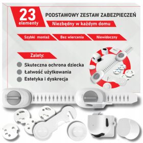    SERRATURA MAGNETICA DI SICUREZZA PER ARMADI MOBILI SERRATURE PER BAMBINI 23 PZ