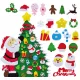  ALBERO DI NATALE IN FELTRO CON DECORAZIONI NATALIZIE 30 PZ