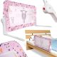  Sponda di sicurezza per letto Ikonka 94 x 48,5 cm, tonalità del rosa