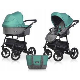    Passeggino per bambini 2in1 BELLA Riko Basic BORSA CON RUOTE GONFIATE SET CALDO