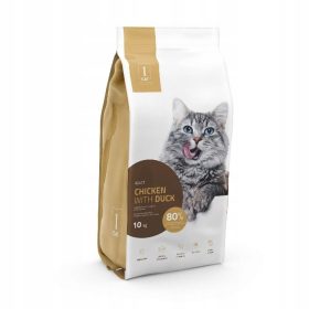   1CAT GATTO ADULTO POLLO CON ANATRA 10KG ALIMENTO MULTIFUNZIONALE SENZA CEREALI